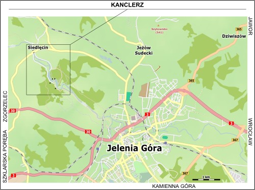 Mapa dojazdu do Borowego Jaru