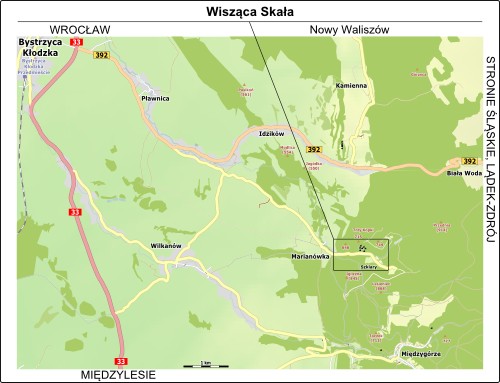 Mapa dojazdu do Marianówki