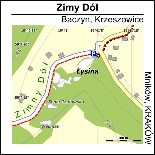 Łysina - mapa lokalizacji