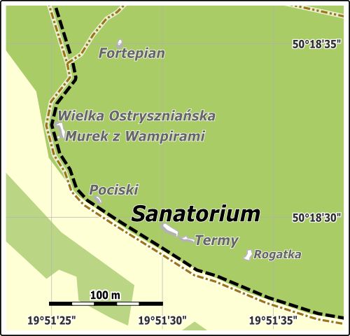 Sanatorium - mapa lokalizacji