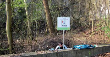 Uwaga na spadające kamienie na Krzemionkach